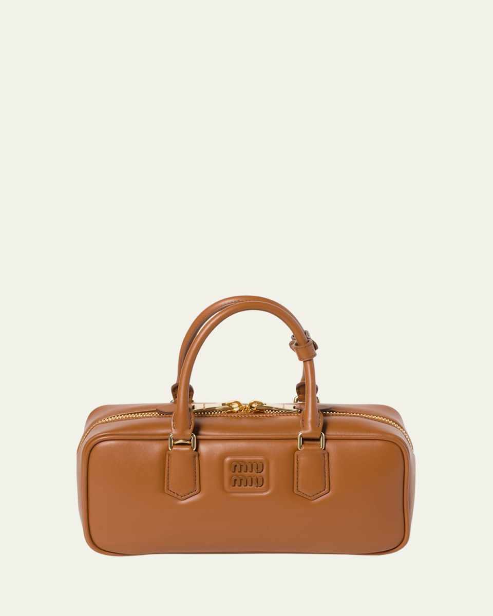 Arcadie Large Leather Top-Handle Bag